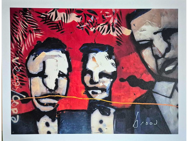 Zeefdruk herman brood - afbeelding 1 van  4