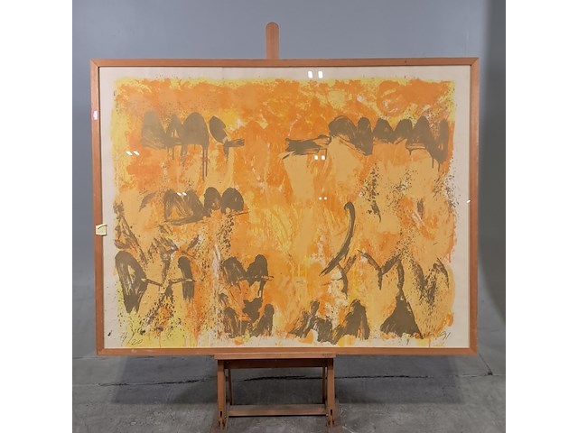 Zeefdruk in lijst, jan cremer, tulips - afbeelding 1 van  8