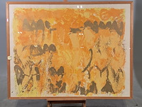 Zeefdruk in lijst, jan cremer, tulips - afbeelding 1 van  8