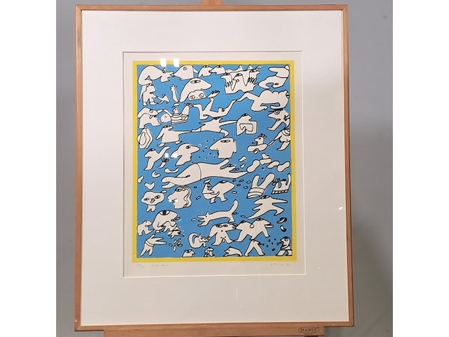 Zeefdruk, jan snoeck, l'eau douce - afbeelding 1 van  6