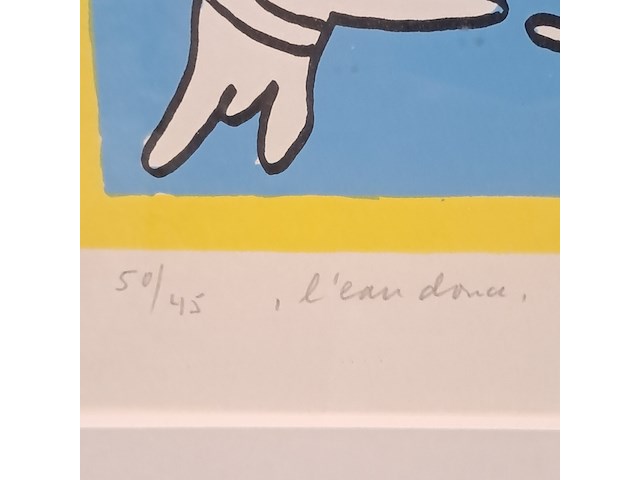 Zeefdruk, jan snoeck, l'eau douce - afbeelding 2 van  6