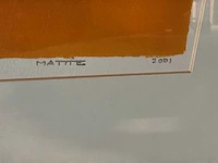 Zeefdruk “ m schilders- vormende hand van evolutie” - afbeelding 6 van  7