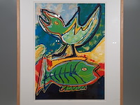 Zeefdruk, maya wildevuur, 171/200, 1994 - afbeelding 3 van  10