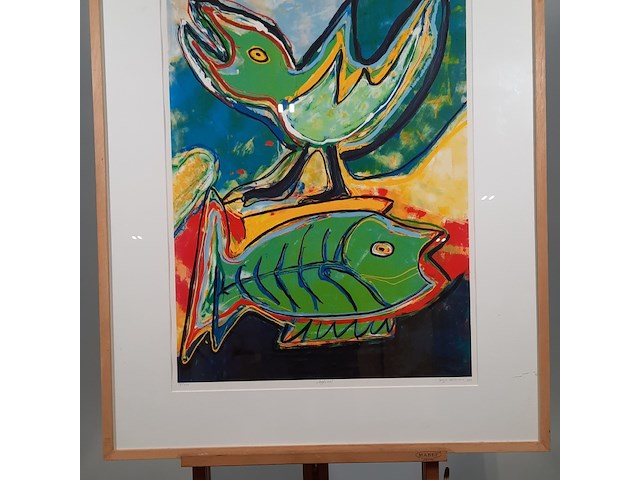 Zeefdruk, maya wildevuur, 171/200, 1994 - afbeelding 5 van  10