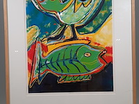 Zeefdruk, maya wildevuur, 171/200, 1994 - afbeelding 5 van  10