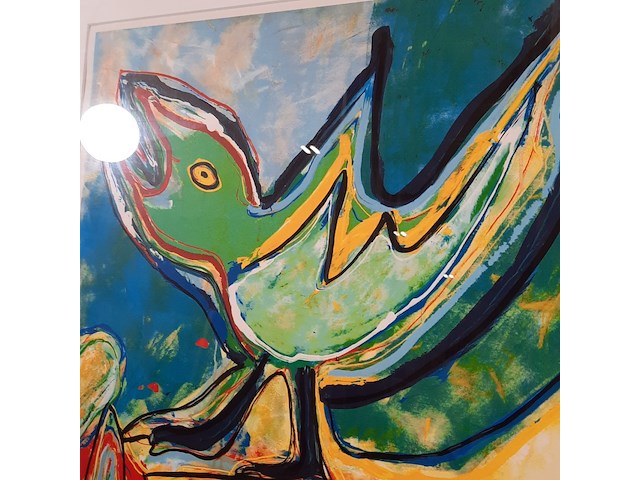 Zeefdruk, maya wildevuur, 171/200, 1994 - afbeelding 6 van  10