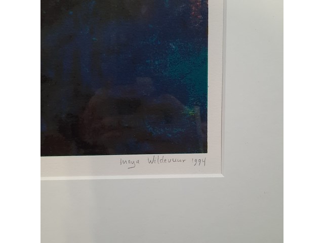 Zeefdruk, maya wildevuur, 171/200, 1994 - afbeelding 7 van  10