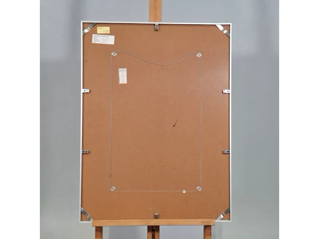 Zeefdruk, maya wildevuur, aap met jong, 1994, 64/125 - afbeelding 2 van  11