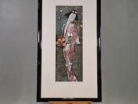 Zeefdruk, maya wildevuur, geisha, 1997 - afbeelding 2 van  8