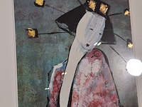 Zeefdruk, maya wildevuur, geisha, 1997 - afbeelding 4 van  8