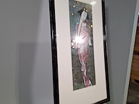Zeefdruk, maya wildevuur, geisha, 1997 - afbeelding 6 van  8