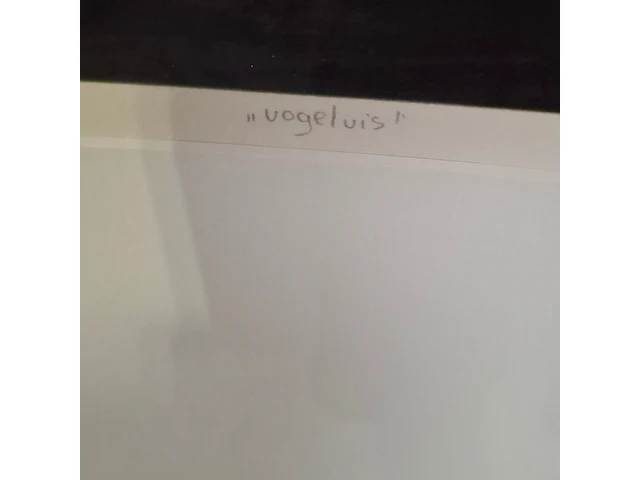 Zeefdruk, maya wildevuur, vogel met vis, 1994, 114/200 - afbeelding 4 van  8