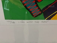 Zeefdruk “m.y naerebout- go with the flow” - afbeelding 5 van  7