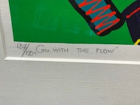 Zeefdruk “m.y naerebout- go with the flow” - afbeelding 5 van  7