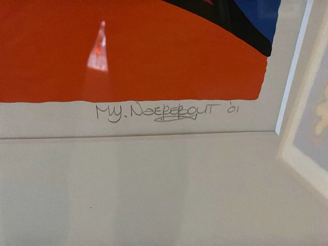 Zeefdruk “m.y naerebout- the age of innocence v” - afbeelding 6 van  7