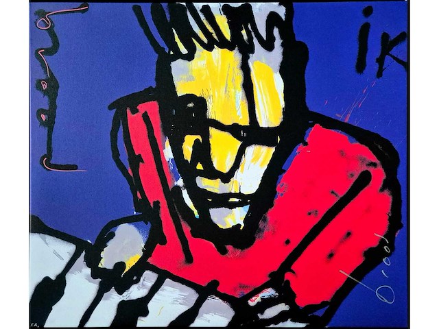 Zeefdruk op doek herman brood ‘ik’ - afbeelding 2 van  5