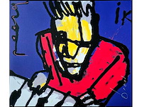 Zeefdruk op doek herman brood ‘ik’ - afbeelding 2 van  5