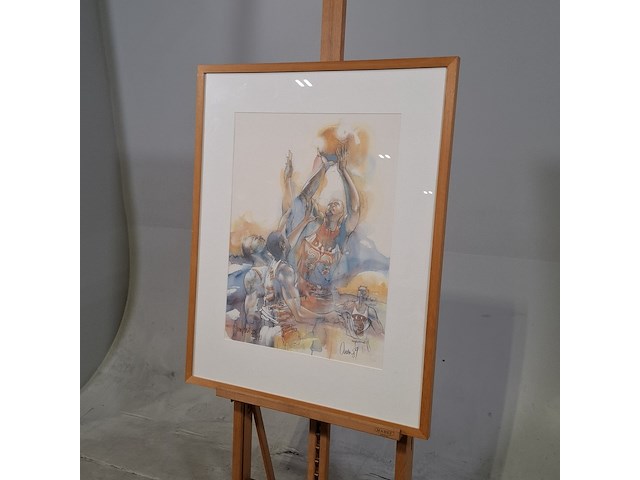 Zeefdruk, ortho owen, jumpshot, 1989 - afbeelding 3 van  9