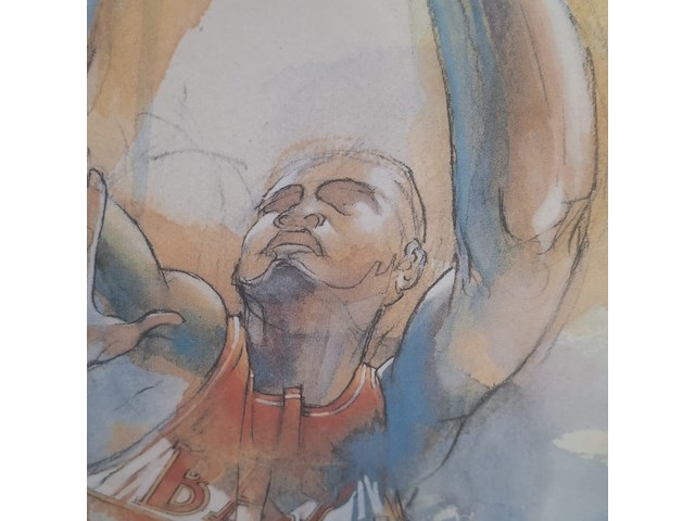 Zeefdruk, ortho owen, jumpshot, 1989 - afbeelding 4 van  9