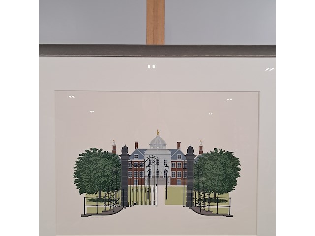 Zeefdruk, sees vlag, paleis huis den bosch, 1982 - afbeelding 3 van  7