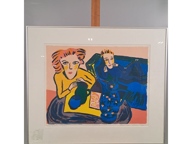 Zeefdruk, thea van doorn, justine 22/30, 1990 - afbeelding 2 van  8