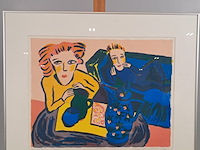 Zeefdruk, thea van doorn, justine 22/30, 1990 - afbeelding 2 van  8