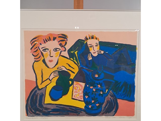 Zeefdruk, thea van doorn, justine 22/30, 1990 - afbeelding 3 van  8