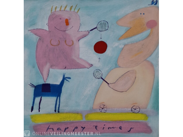 Zeefdruk, w. stips, happy times 101/150, 1999 - afbeelding 1 van  10