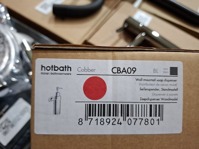 Zeepdispenser hotbath, cobber, mat zwart - afbeelding 4 van  4