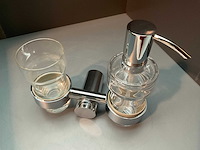 Zeepdispenser met glas - afbeelding 2 van  3