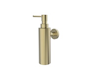 Zeepdispenser wandmodel - geborsteld goud pvd, regn - afbeelding 1 van  4