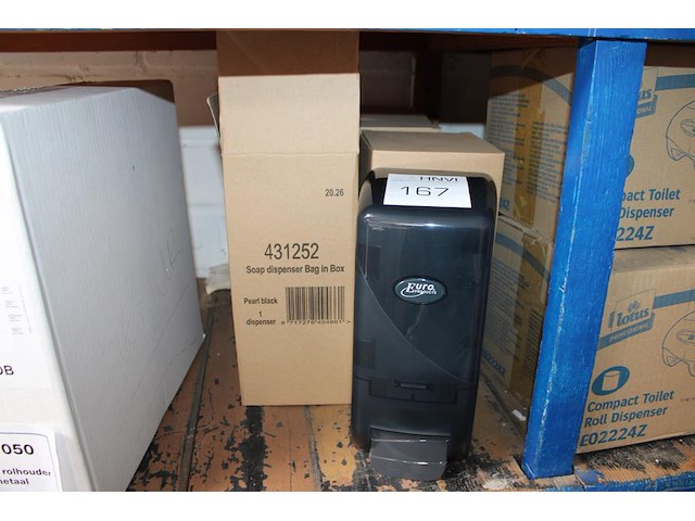 Zeepdispensers euro products bag in box. 4 stuks. - afbeelding 1 van  2