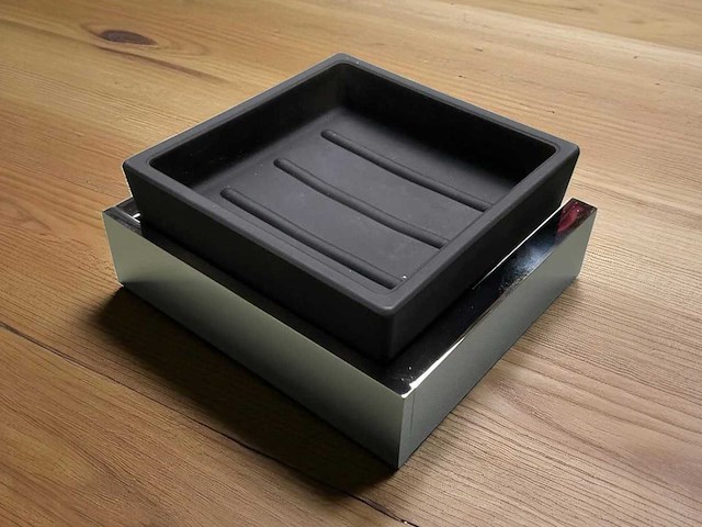 Zeephouder mat zwart chroom - afbeelding 1 van  5