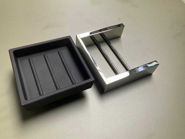 Zeephouder mat zwart chroom - afbeelding 3 van  5