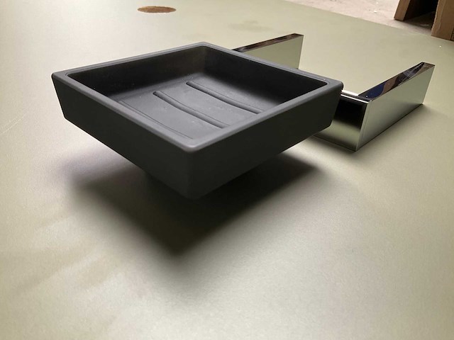 Zeephouder mat zwart chroom - afbeelding 4 van  5
