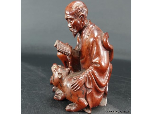 Zeer fraai in rozenhout gesneden lohan pindola - afbeelding 2 van  5