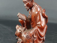 Zeer fraai in rozenhout gesneden lohan pindola - afbeelding 2 van  5