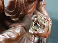 Zeer fraai in rozenhout gesneden lohan pindola - afbeelding 3 van  5