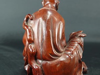 Zeer fraai in rozenhout gesneden lohan pindola - afbeelding 4 van  5