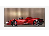 Zeer groot glas schilderij met ferrari - afbeelding 2 van  7