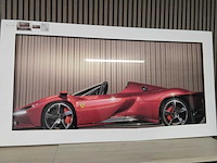 Zeer groot glas schilderij met ferrari - afbeelding 3 van  7