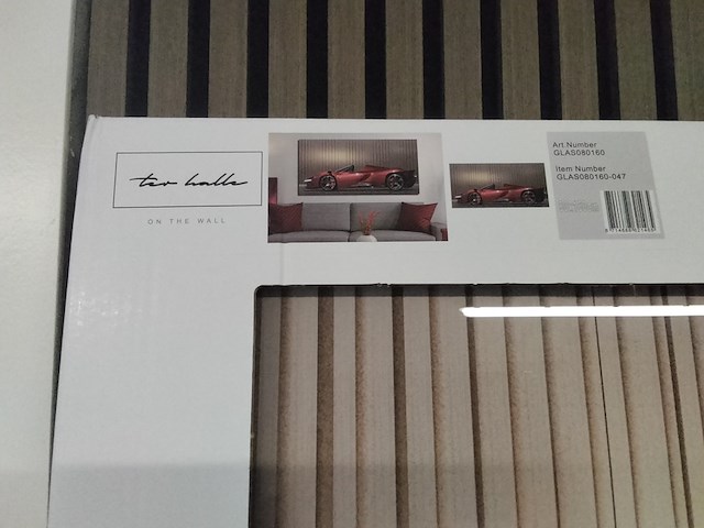 Zeer groot glas schilderij van ferrari - afbeelding 6 van  7