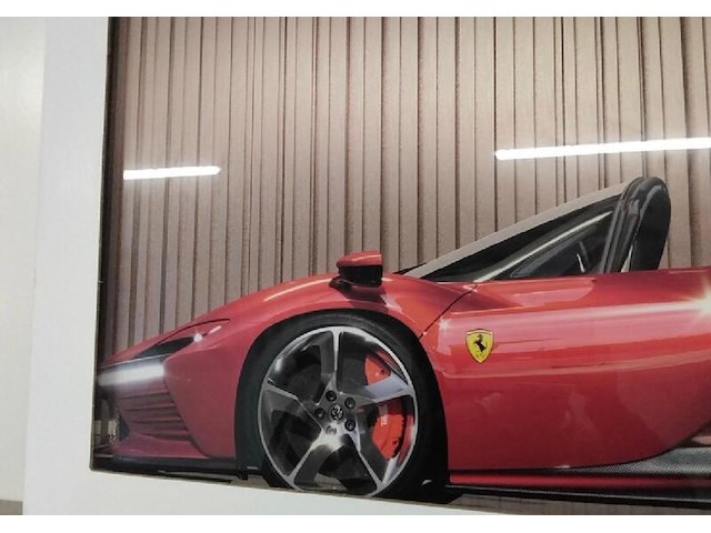 Zeer groot glas schilderij van ferrari - afbeelding 4 van  7