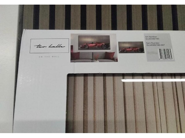 Zeer groot glas schilderij van ferrari - afbeelding 6 van  7