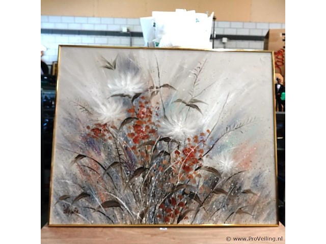 Zeer groot olieverfschilderij op doek - afbeelding 3 van  5