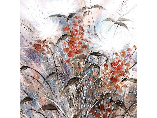 Zeer groot olieverfschilderij op doek - afbeelding 4 van  5