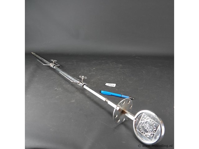 Zeer grote ijzeren bbq draaispit/braadspit - afbeelding 2 van  5