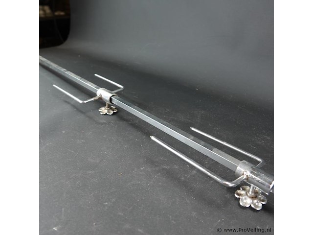 Zeer grote ijzeren bbq draaispit/braadspit - afbeelding 5 van  5