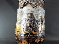 Zeer grote keramische vaas van studio-keramist bernhard erning, stadtlohn, duitsland - afbeelding 3 van  5