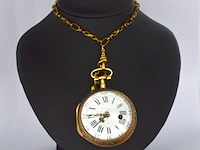 Zeer zeldzaam driekleurig gouden zakhorloge - afbeelding 7 van  14